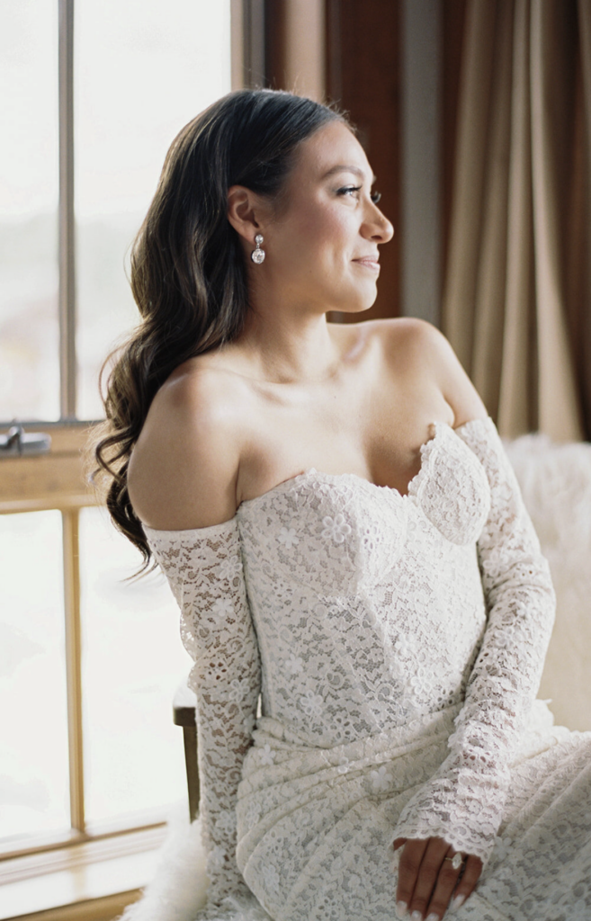 Wedding hair and makeup completed in Jackson Hole