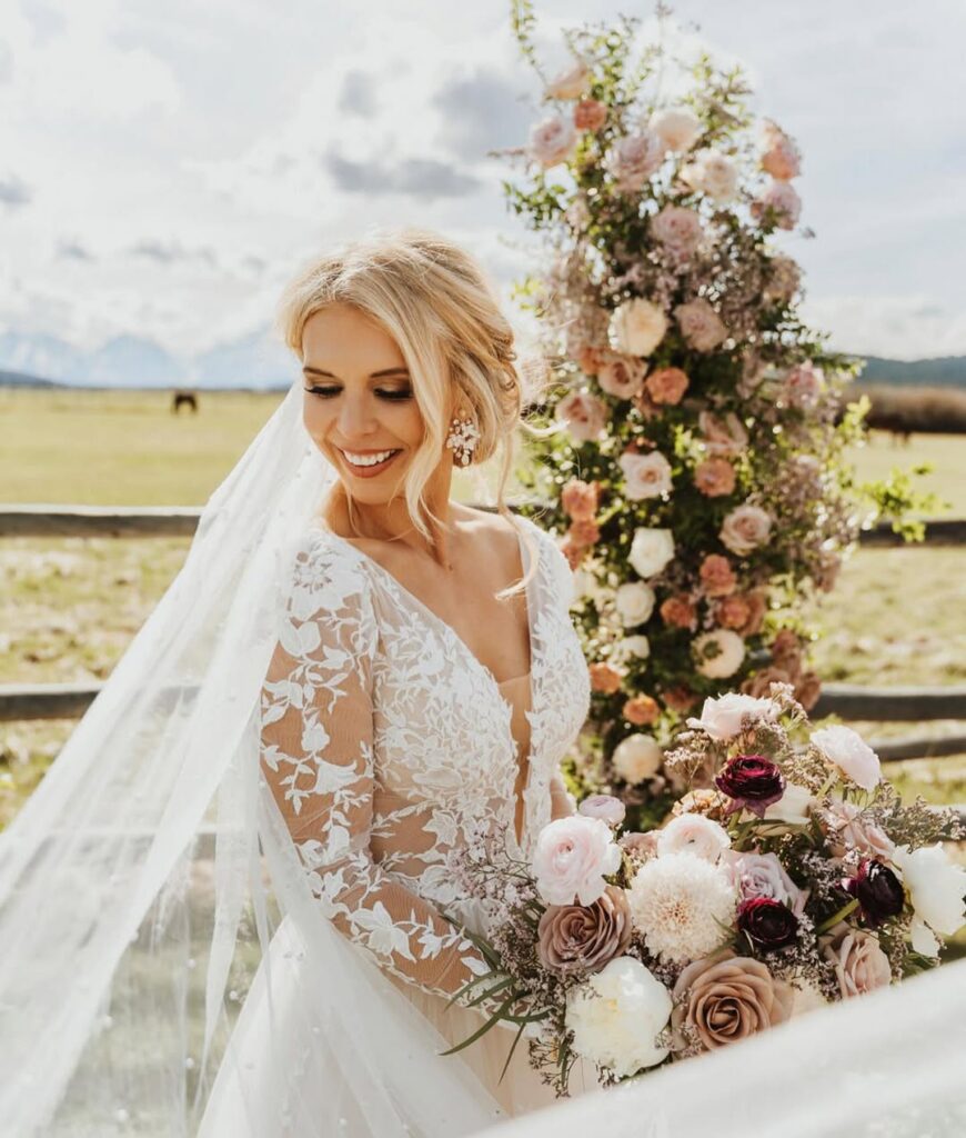 Bride at American West wedding